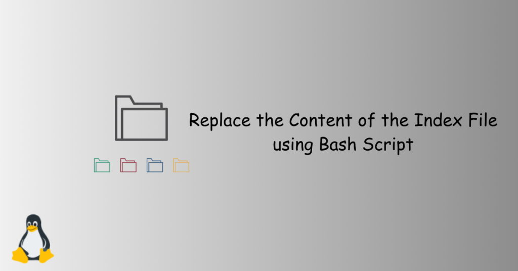 Replace the Content of the Index File using Bash Script